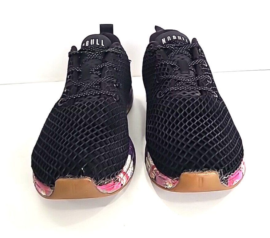 No Bull NOBULL Black Space Floral Low Top Mesh Trainer Shoes  display picture 1