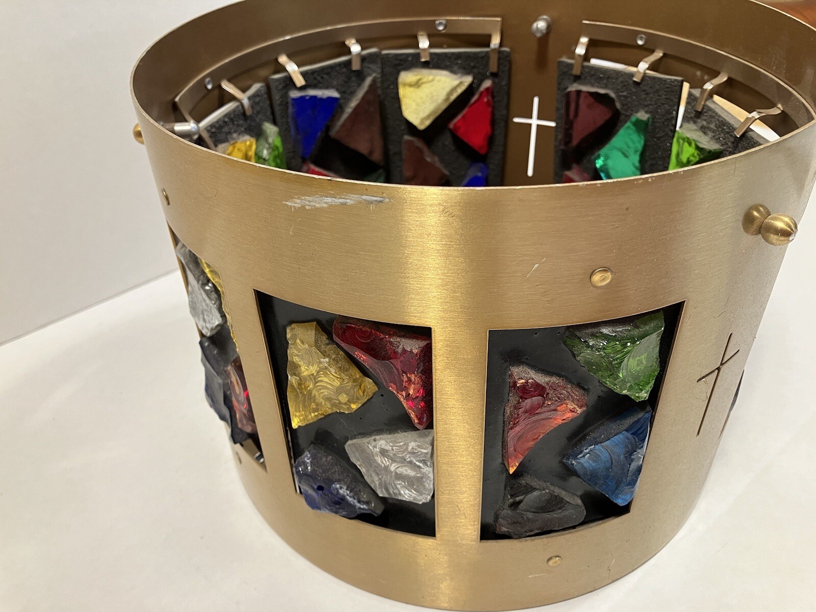 (48) Pcs Vtg Dalle de Verre Glass for Stained Glass Window Supplies Mix