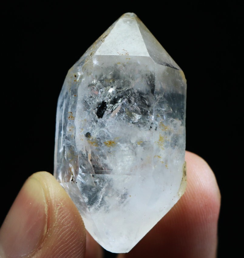 Natural Herkimer Diamond Quartz Crystal Stone Point Healing Mineral Specimen