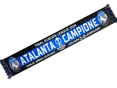 Schal Atalanta Bergamasca Calcio Champion Fußball Sieger Finale 1 Gesichtsseitig