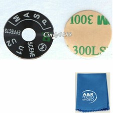 A R Top Cover Function Dial Mode Interface Cap  3M Tape For Nikon D7100 D7200