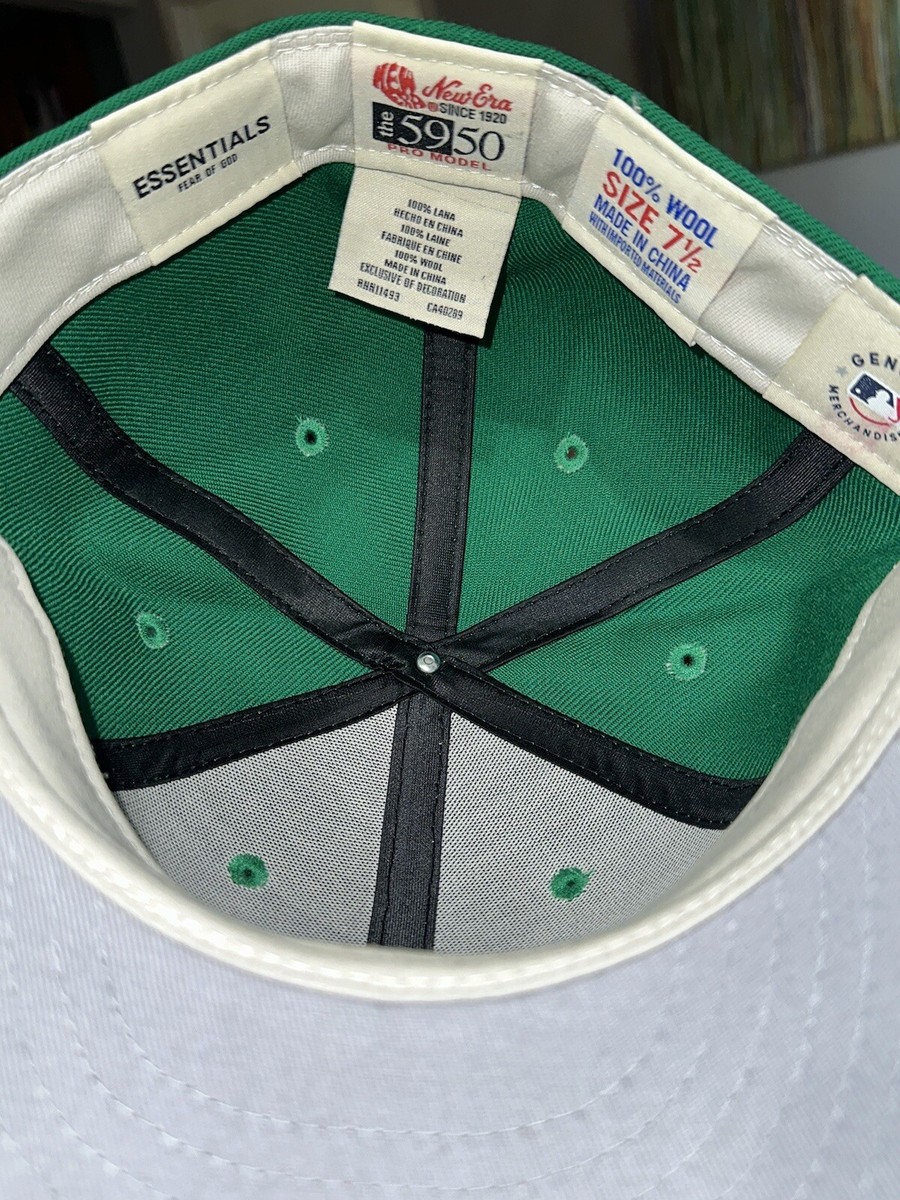 Hat Club🔥NEW ERA x FOG Fear of God Essentials 59FIFTY Miami Green
