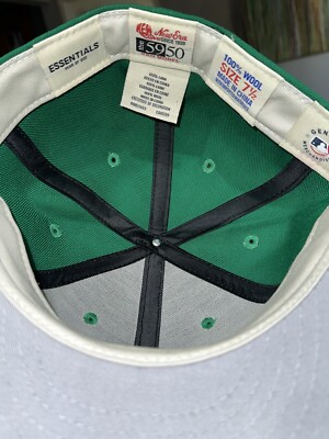 Hat Club🔥NEW ERA x FOG Fear of God Essentials 59FIFTY Miami Green