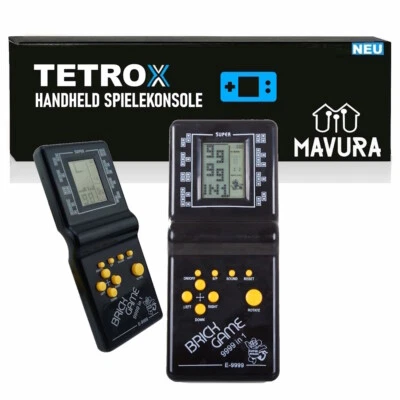 MAVURA TETROX Retro Portátil Consola de Videojuegos Juego Juegos Clásicos Incorporados