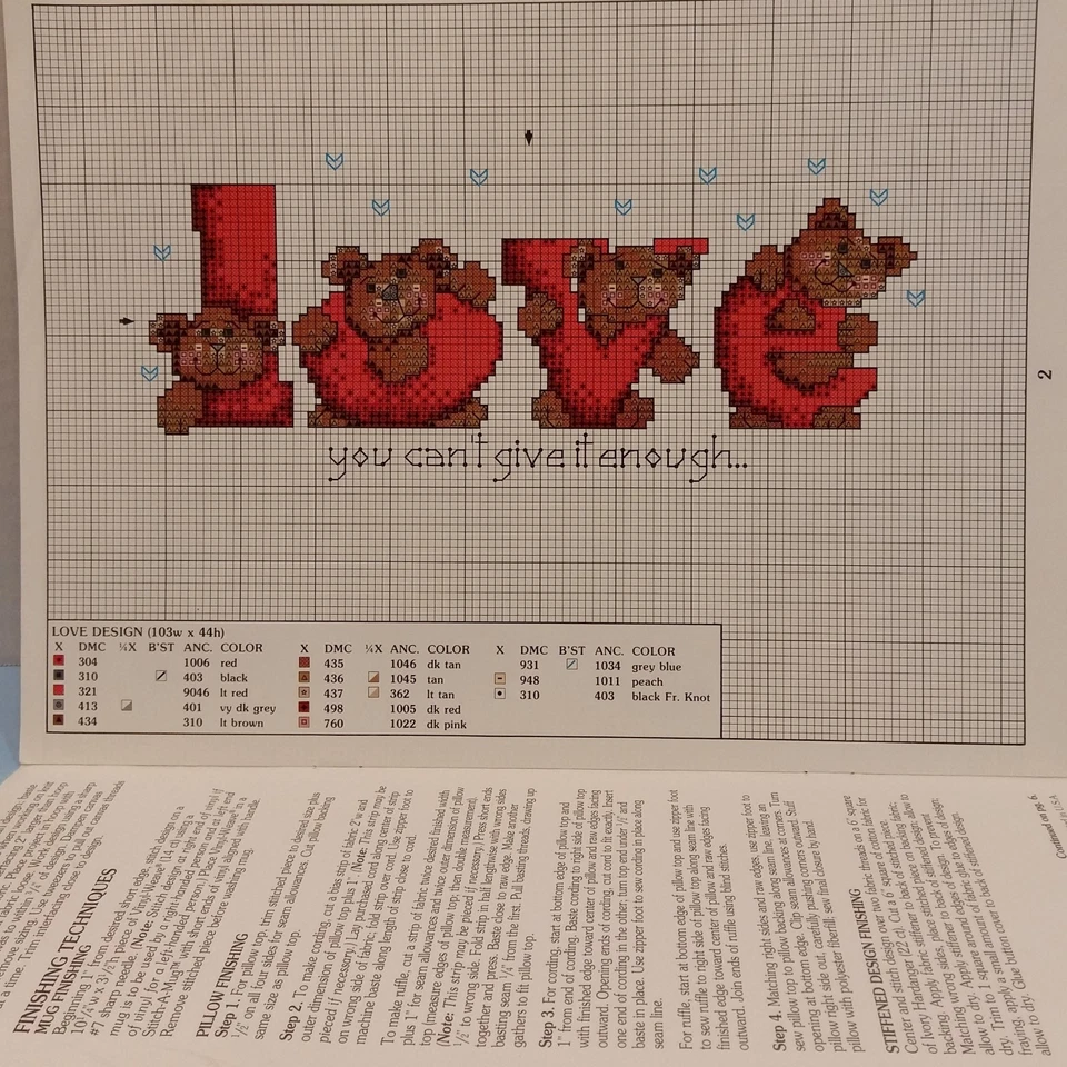 Children Just Say the Word Counted Cross Stitch 5 Patterns Snowmen Love Meow - Image 2 of 4