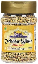 Rani Coriander (Dhania) Seeds Whole, Indian Spice 1.5oz (42g)