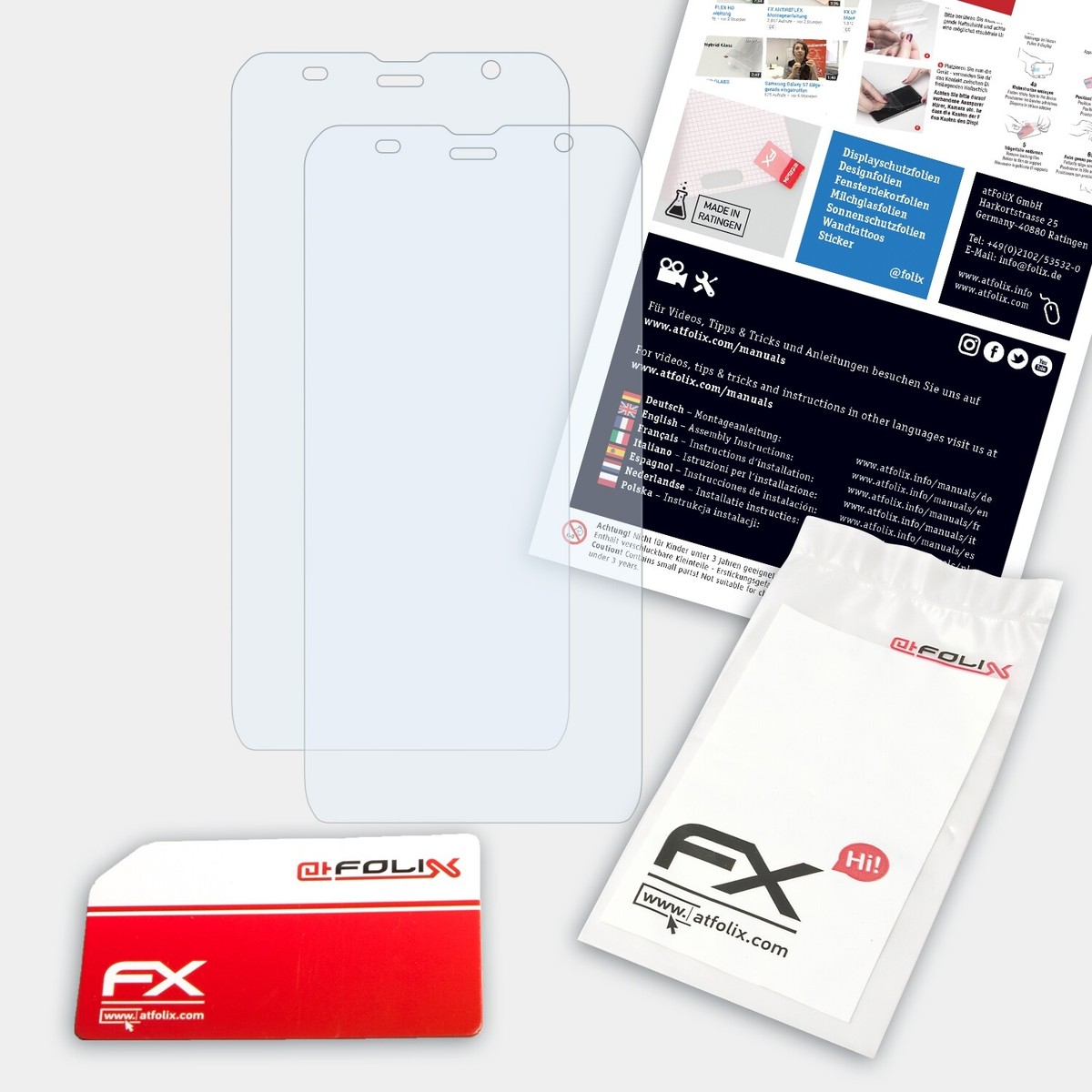 AtFoliX Film Protecteur Écran Antireflet Pour Honeywell ScanPal EDA52 (Lot De 2)