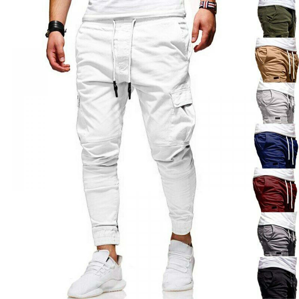 Pantalones de los hombres nuevos pantalones Jogger de moda para