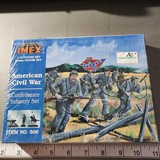 Confederate Infantry Civil War Figure set Plastic Model Milita No. 506 NIB