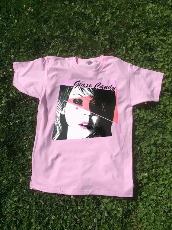 NEW Collection Glass Candy Band Gift For Fan S to 5XL Pink T-shirt