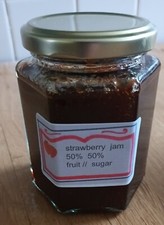 STRAWBERRY  JAM  12 OZ  JAR ;  ALL BRITISH  2025 season
