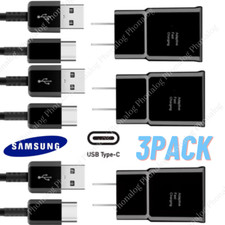3 PACK For Samsung Galaxy S22 S22 Ultra Super Fast Wall Charger  Type C Cable