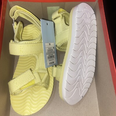 Cat & Jack Toddler Girls Riley Ankle Strap Sandals Yellow Size 10 New ...