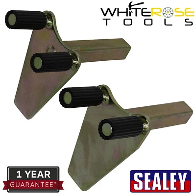 Soportes de base de horquilla Sealey para soportes de paddock delanteros elevación motocicleta bicicleta - Imagen 1 de 3