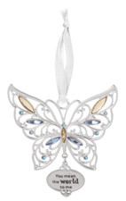 Ganz Springtime Blessing Butterfly Suncatcher "You mean the World to me "