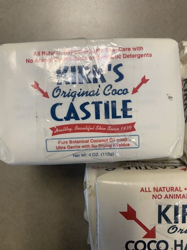 Kirk’s Gentle All Natural Castile Soap 9 4oz Bars Unopened Fragrance Free - Picture 2 of 4