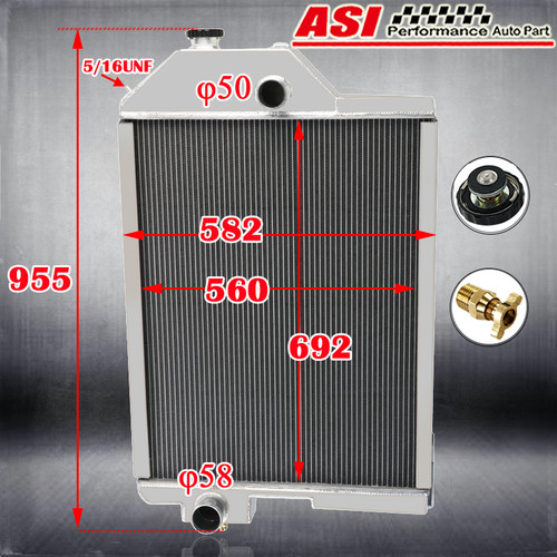 4 Row Radiator For John Deere 4430 4240S 4350 359562 AR61879 AR60337 ...