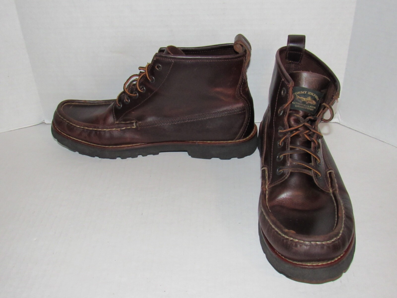 Tommy Hilfiger Vintage Y2K Leather Chukka Boots Shoes M14420 Mens Size 13 M