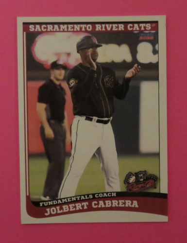 2022 Choice, Sacramento River Cats, Fundamentals Coach-JOLBERT CABRERA-Colombia - Picture 1 of 1