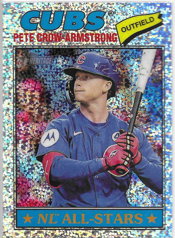 2026 TOPPS HERITAGE CHROME SILVER SPARKLE REFRACTORS #261 PETE-CROW ARMSTRONG