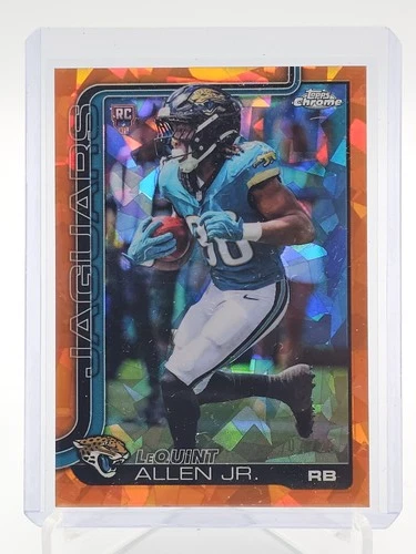 2025 Topps Chrome Sapphire Football Orange LeQuint Allen Jr. #384