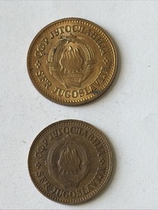 1975 Yugoslavia Coins-20 and 10 Para-Circulated