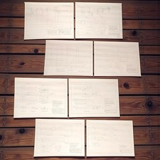 Original USAF F-4 Phantom II Engineering Drawings Test Stand Set 8 Sheets