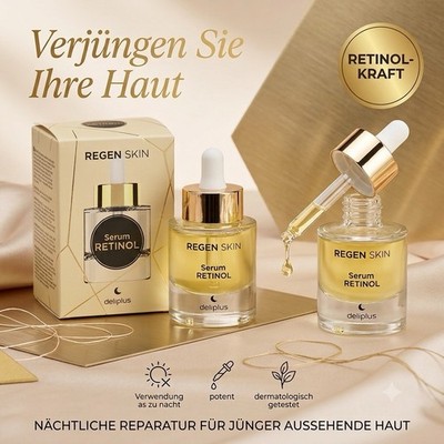 Deliplus Regen Skin Retinol Serum 30 ml   Intensives Anti-Falten Serum Neu OVP