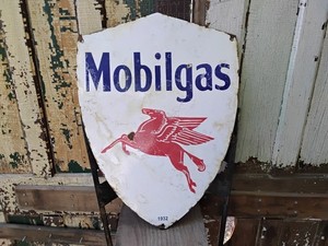 Mobil Oil Pegasus Sign | eBay