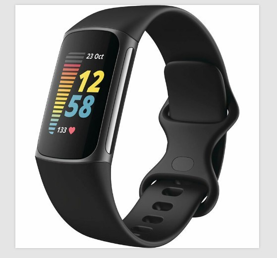 Fitbit Charge 5 Fitness & Health Tracker Black - Cleaned and Tested