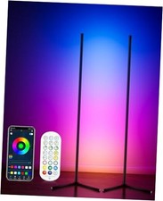 PCS Corner Floor Lamp, 65" Smart RGB Color Changing LED Floor Lamp with APP 2
