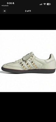 Wales Bonner X Adidas Sambas Studded Cream Sneakers NEW WITH BOX 