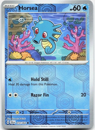 Horsea Reverse Holofoil 010/064 SV: Shrouded Fable