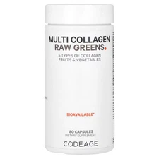 2 X Codeage, Multi Collagen Raw Greens, 180 Capsules