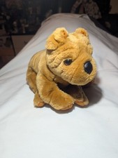 Vintage 2000 Animal Alley Toys R Us 13  Dog Brown Plush Rare