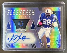 2019 Panini Prizm Marshall Faulk Flashback Auto #/49 Colts