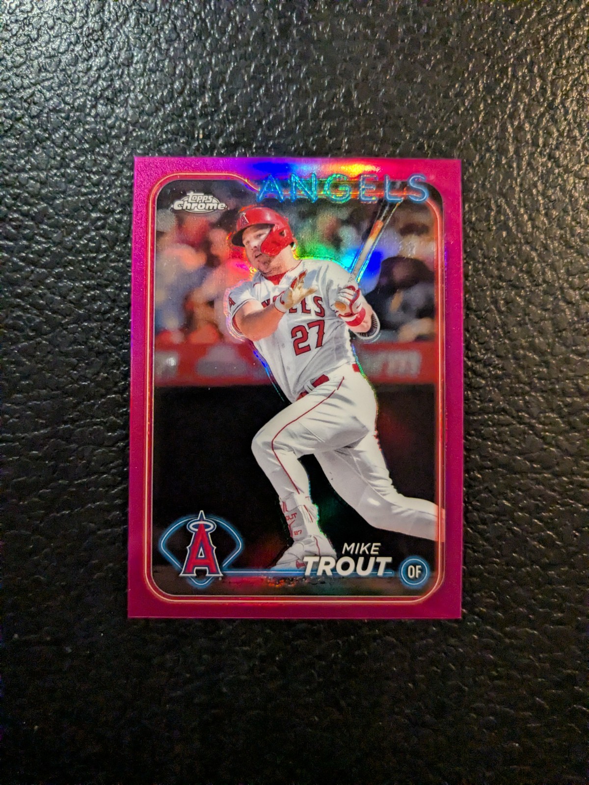 2024 Topps Chrome MIKE TROUT #200 Pink Refractor Angels 
