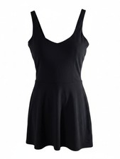 NWT JoyLab Black Activewear Tennis Dress Classic Black Sleeveless A-Line Dress