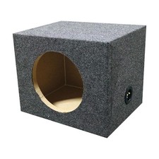 Qpower Single 12-Inch Heavy Duty Sealed Empty Woofer Box - Model QSMPSQ12E