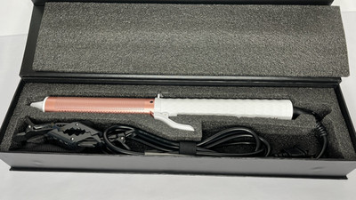 K&K Infrared Curling Iron Wand, 1 Inch Ceramic Tourmaline Coating