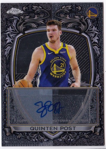 2025 Topps Chrome Quinten Post Signature Style (RAW)