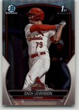 2023 Bowman Draft Zach Levenson Chrome Refractor #BDC-149 St. Louis Cardinals