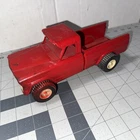 Tonka Jeep Pickup Truck Red 1960s Pressed Steel Vintage