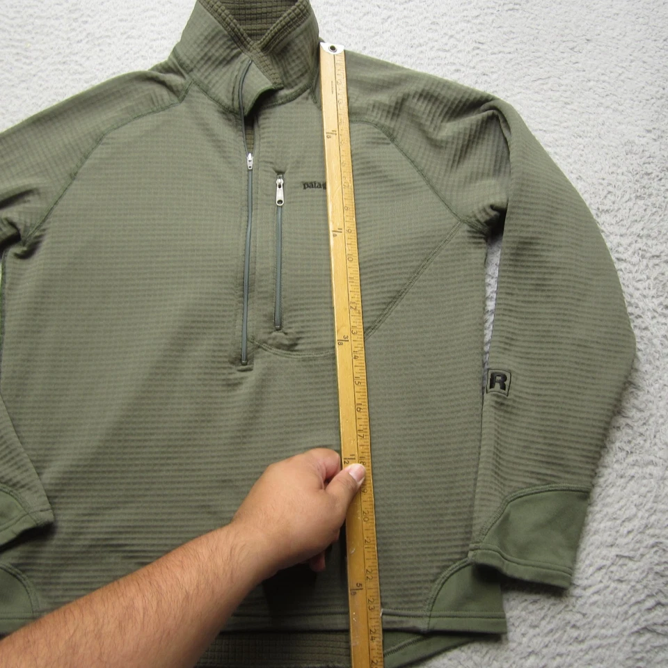 Pullover Patagonia R1 Flash Para Hombres S Militar Regulador Especial Micro Rejilla Senderismo Foto 4 de 4