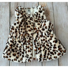 NWOT Girls 3T Faux Fur Vest 