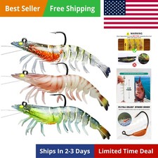 Duramax Pre-Rigged Soft Fishing Lures with BKK Hook | Easy Catch: Balanced Ac...