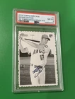 2018 Topps Heritage High Number #1 Shohei Ohtani 1969 Topps Deckle Edge RC PSA 8
