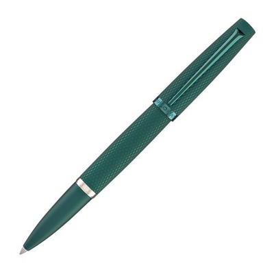 Diplomat Viper Rollerball Pen in Green Guilloche- NEW in Original Box