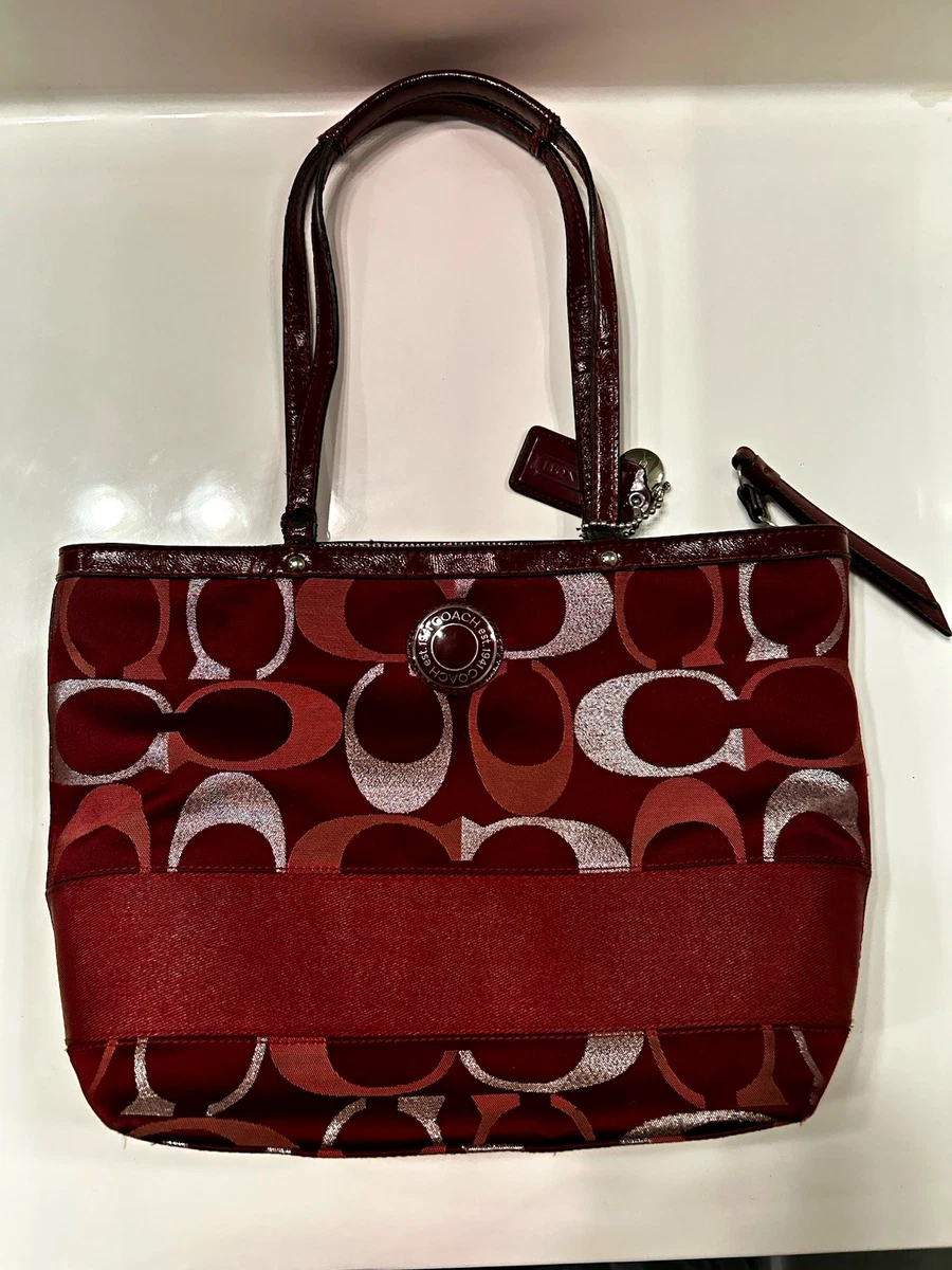 バッグ Vintage Coach Signature Tote Bag Red Coach Red Tote Handbags & Purses for Women for sale - eBay
