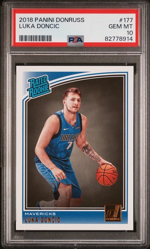 2018 PANINI DONRUSS #177 LUKA DONCIC ROOKIE RC PSA 10